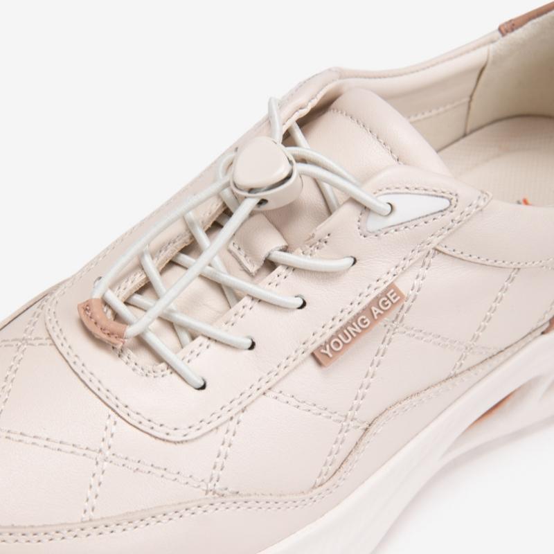 Young Age By ESquire Women S Cowhide Walking ShoeS Ivory
