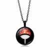 anime merchandise Naruto Sharingan Pendant Necklace Men Women Versatile Circular accessories Sweater Chain toys gifts for kids