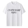 Rappare Drake Champagne Mami T-shirts Mode Hip Hop Fantastisk Herr Dam T-shirt Bomull Översized T-shirt Streetwear Gåvor