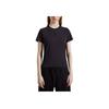 Moncler Solid Color Round Neck Casual Slim Fit Short Sleeve T-Shirt Women Tops Dark-Gray J10938C00019M3926952