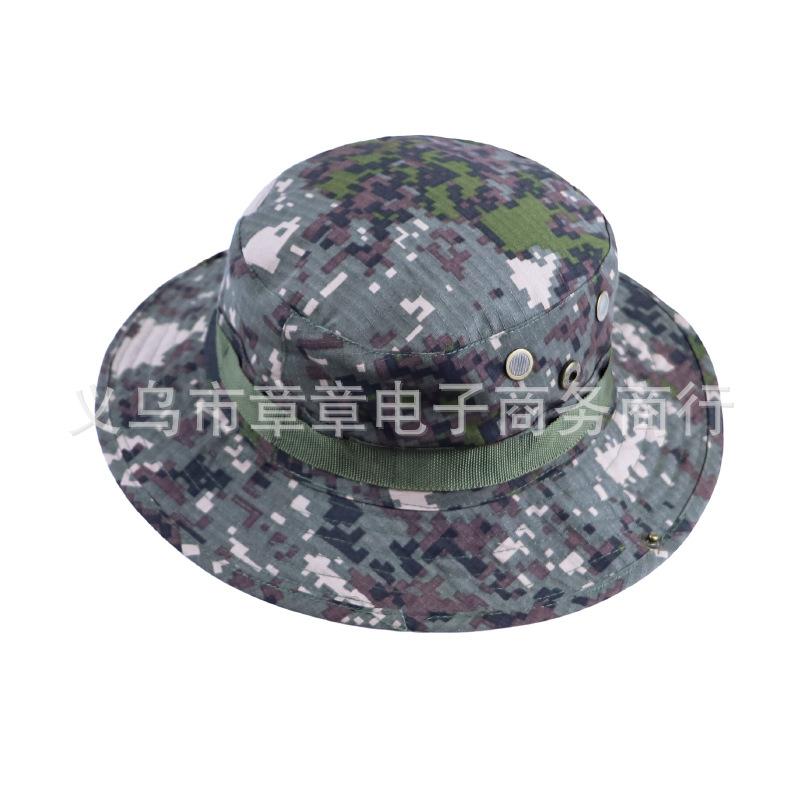Military fan round-brimmed hat, outdoor hat, python pattern hat, camouflage hat, hiking sun hat