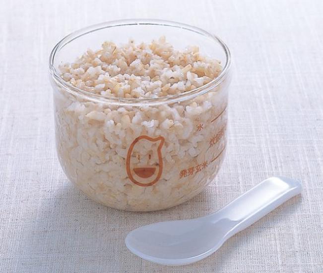 iwaki Pyrex Cup MC202-GM for Sprouted Brown Rice in an Electric Rice Cooker