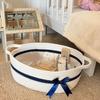 Large Capacity Woven Storage Basket Space Saving Snack Basket Cosmetic Storage Basket  Makeup