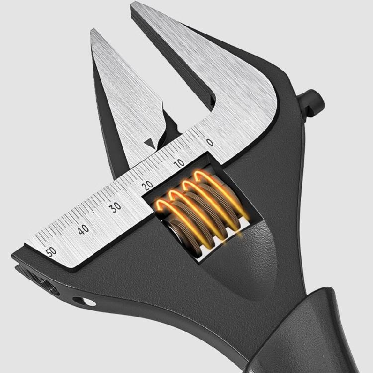 Wide Mouth Adjustable Wrench Wide Jaw, Comfortable Handle for Plumbing Projects