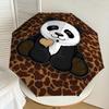 1PC Panda Heart Umbrella-8-Rib Reinforced, Automatic Open, Lightweight & Durable, Cute Fashion Accessory for Outdoor-P79