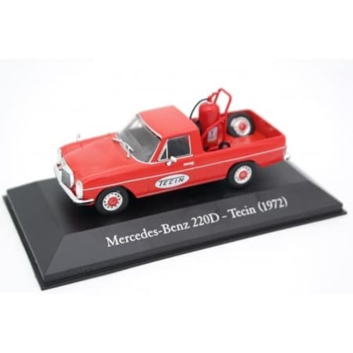 Mercedes-Benz Fire Engine Diecast Car 1/43 Scale BENZ 220D 1972 Pickup Truck with TECIN FIRE ENGINE