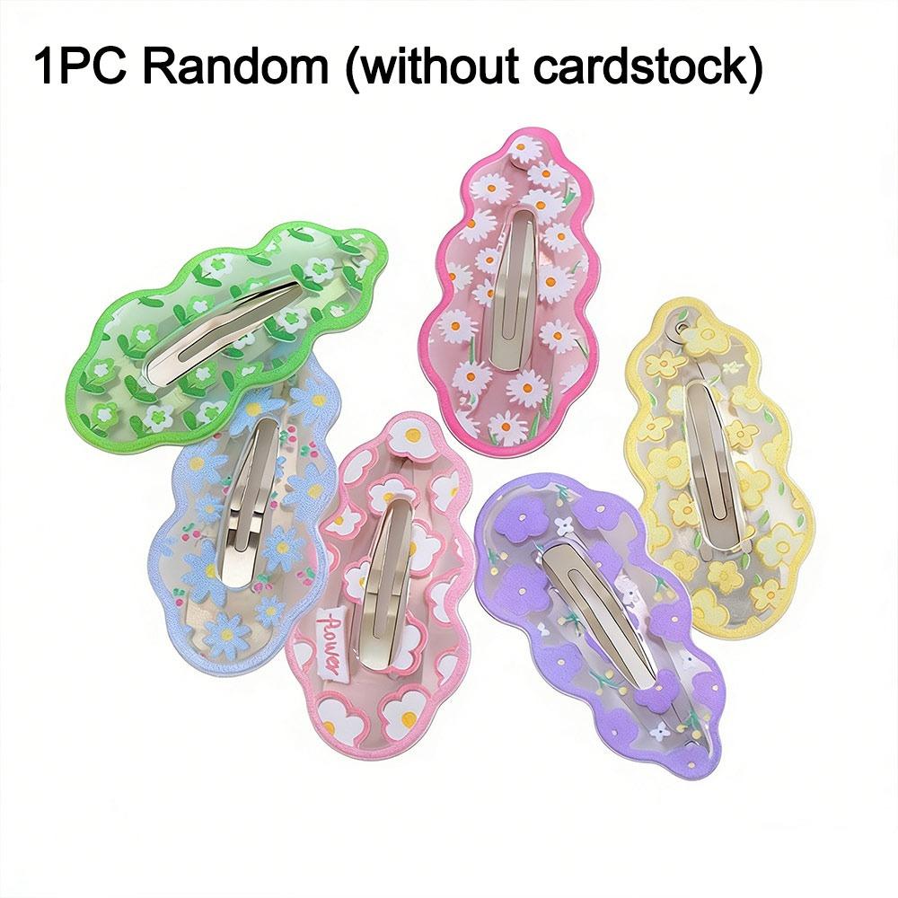 

Candy Color BB Clips Flower Child Hairgrips Fashion Headwear for Women Girls 07-1PC Random