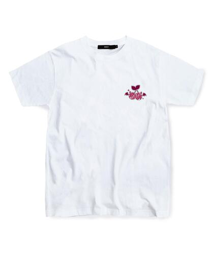 ESCAPEFROM Pink Cherry Logo T-Shirt White