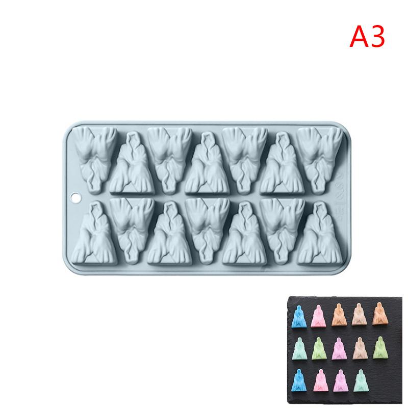 Halloween Pumpkin Theme Silicone Mold for DIY Chocolate Candy Cookies Soap & Cake - Ghost & Pumpkin Baking Decoration