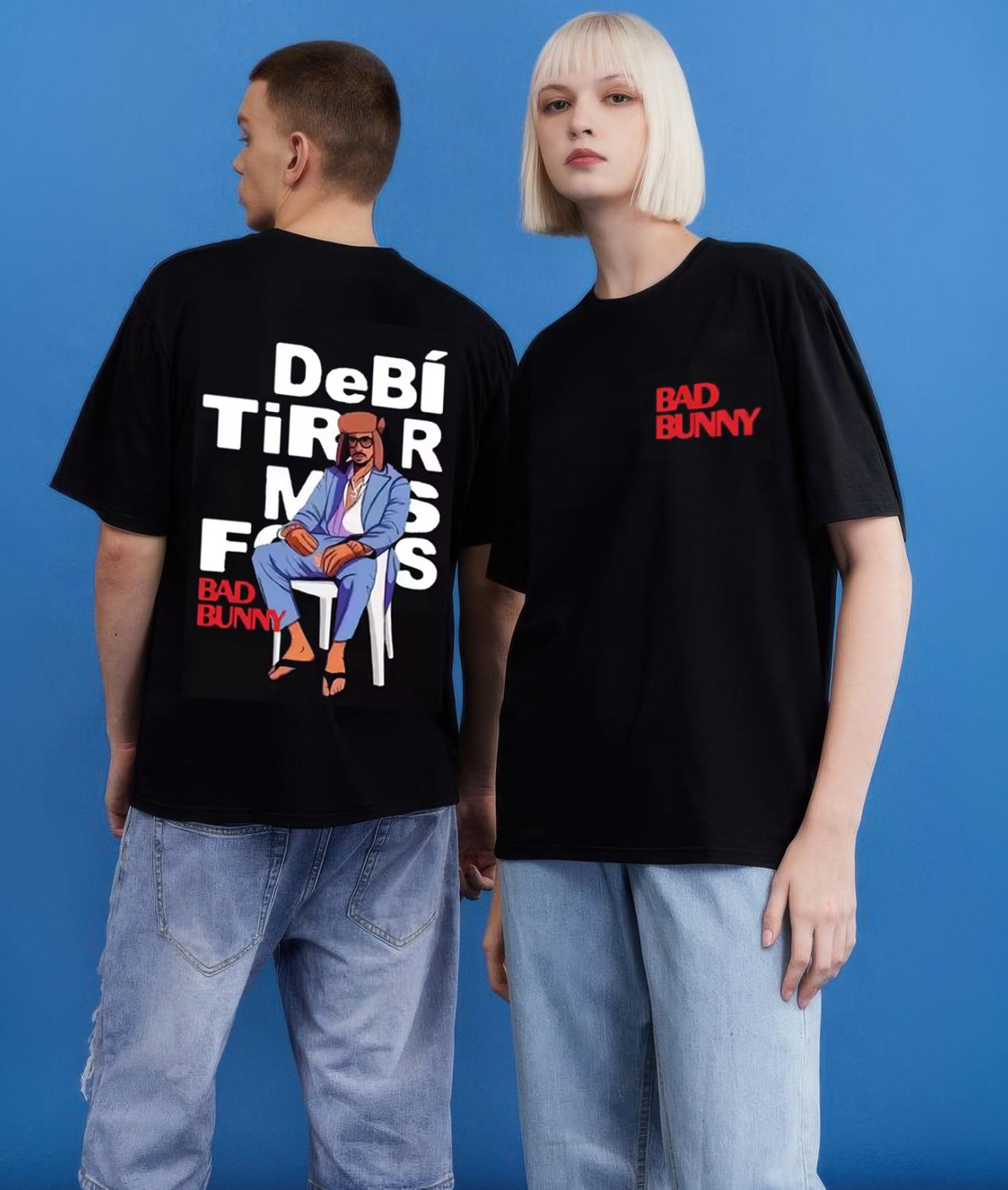 Bad Bunny T Shirt Debi Tirar Mas Fotos T Shirts Bad Bunny shirt for Fan Unisex XXL