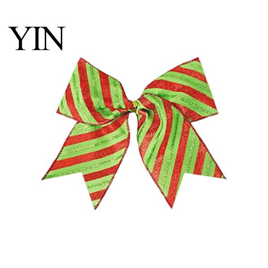 Holiday Tree Embellishments 2Pcs Christmas Polka Dot Bow Decor, European Style Ribbon Ornament for Durable Cloth Bows Crafts Gift Box Wreath, Festive