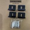 Stainless Steel Mirror Holder Clips, Square, Set of 4