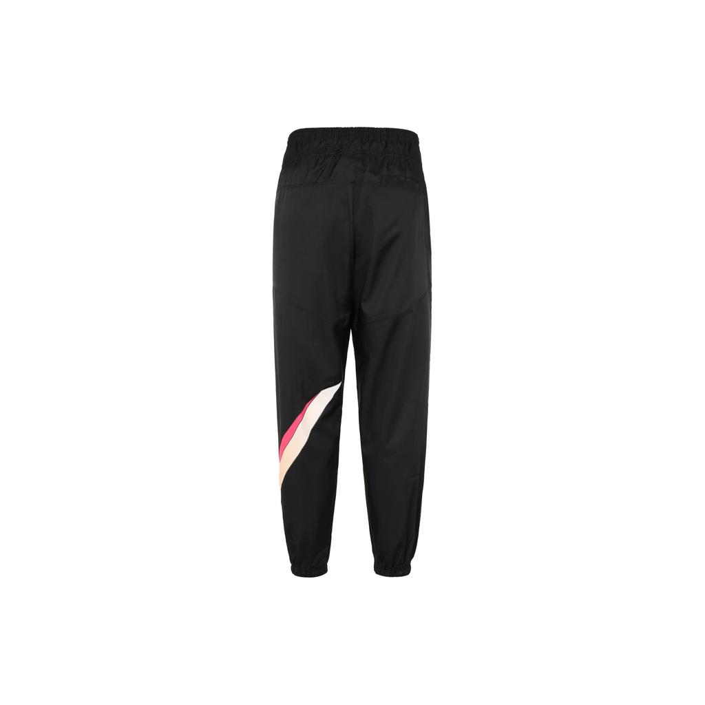 Nike Lina RN Transparentes Rosa Großer Haken Kordelzug Lässige Strick Sporthose Damen Hose Schwarz CZ8665-010