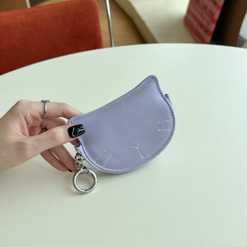 2026 New Fashionable Cute Cat Style Sheepskin Change Bag Card Bag Makeup Product Lipstick Storage Bag
