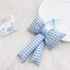 Checkered Bow Keychain Pendant Solid Color Bow Keychain For Women Girls Cute Sweet Bag Decoration Accessories Gifts