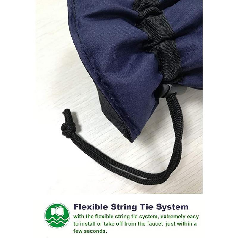 Faucet Insulation Cover Set Of 2 Spout Cover Outdoor Reusable Insulated Spigot Cover Waterproof Hose Bib Covers For Winter