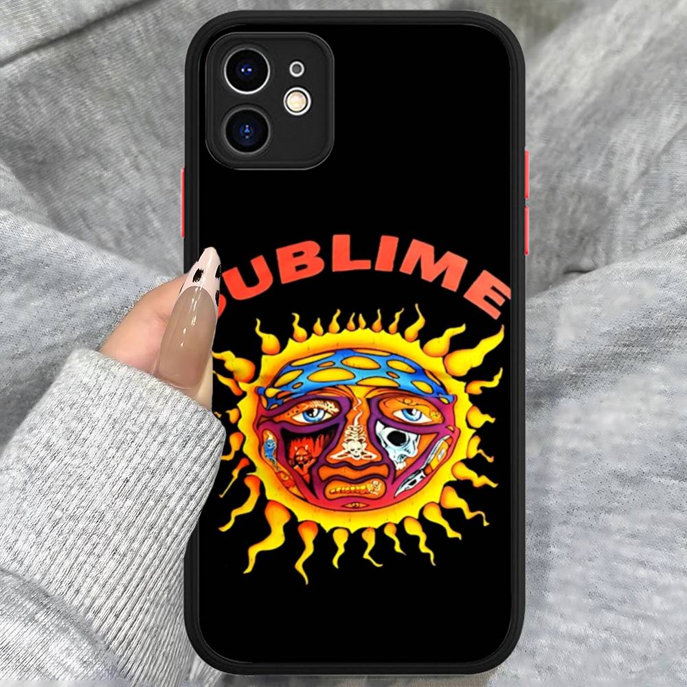

Vintage S-Sublime Band Phone Case For IPhone 13 12 X XS MAX Pro Max 16 15 11 14 Pro Max Shockproof Matte Cover iphone Xs Max