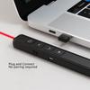 USB Charging Wireless Presentation Clicker Infrared Remote Laser Pointer  PPT Slide Advancer