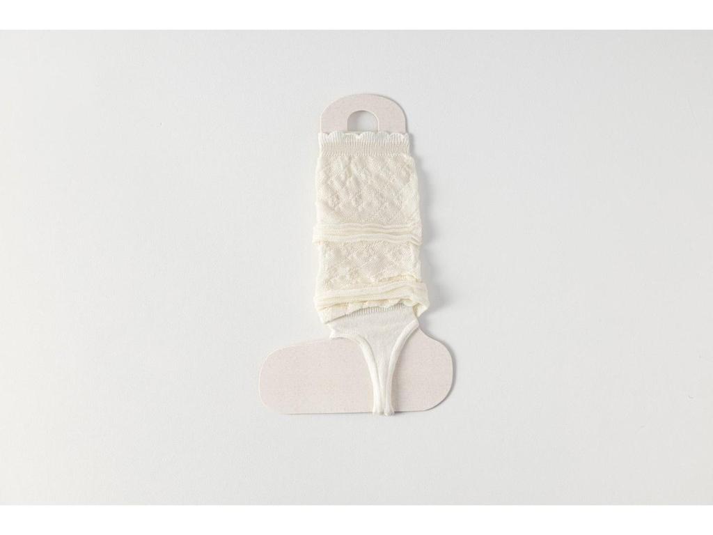 Women's Japanese Retro Ruffle Calf Socks - Breathable, Hollow, Thin, Spring/Summer, Foot-Treading, Long Boot Socks.