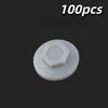 Hex Drilling Screw Cap 100/200Pcs Low Temp Resistant Covers Fit 5.2mm Self-Drilling Tail Screws Cold Area Construction