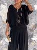 2024 Summer Women's Solid Color Chiffon Set - European & American Fashion
