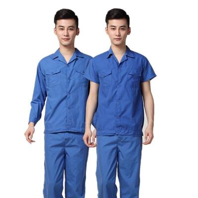 Summer Workwear Set: Men's & Women's Short/Long Sleeve Washable Cotton Labor Protection Suit