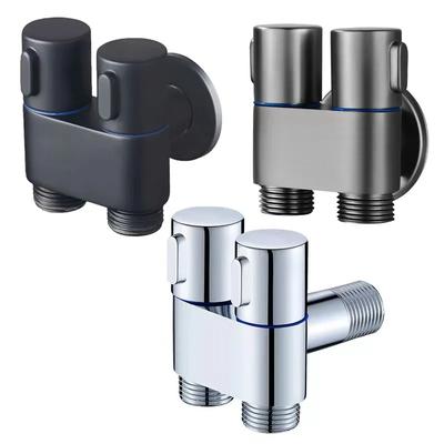 Banyo için Hijyenik Duş Tuvalet Bide Duş Başlığı Çift Çıkışlı Açı Vanası Banyo Aksesuarları Setleri Bide Klozet Oturağı
