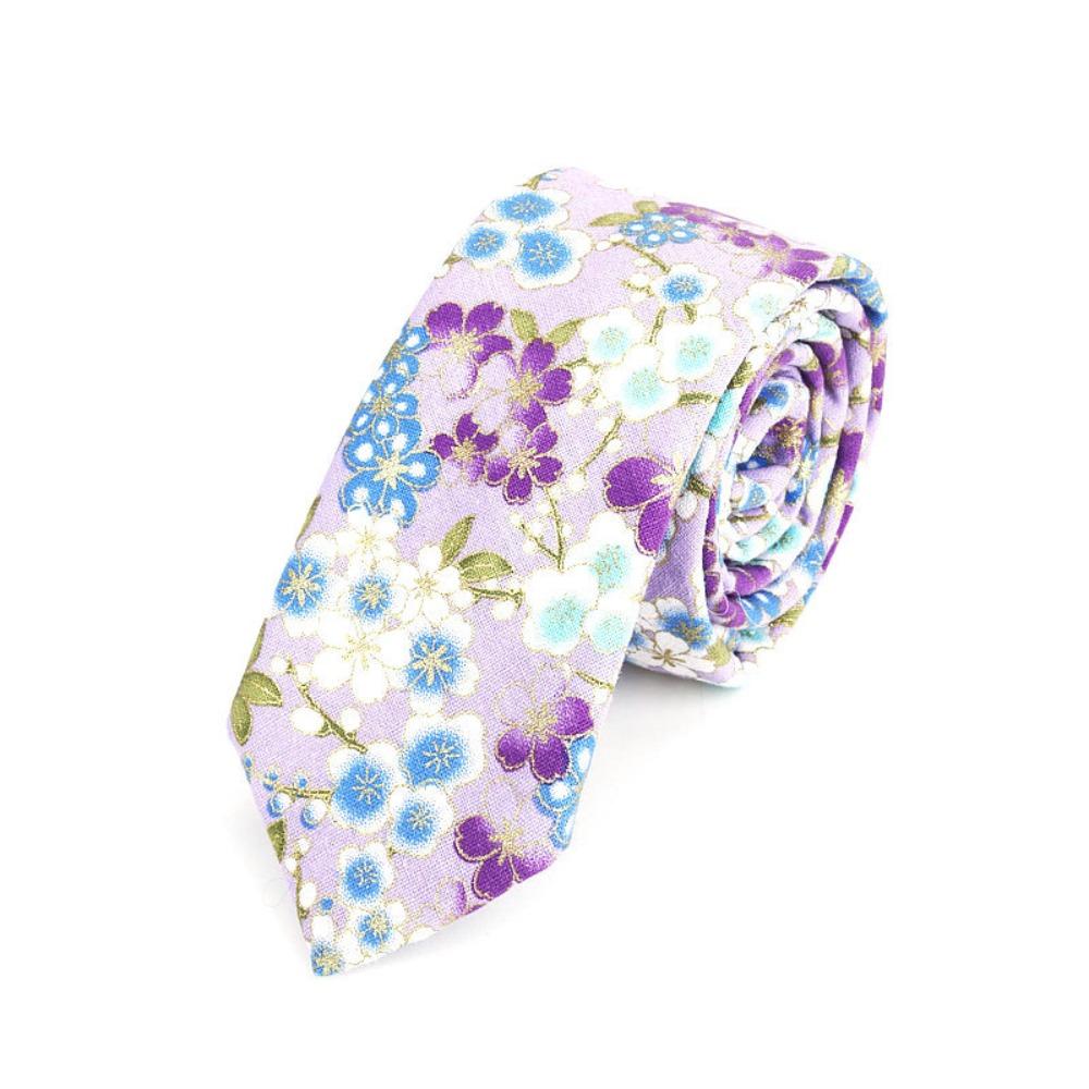 6cm Width Neck Tie Colorful Printed Tie Casual Floral Tie  Men's Party Clothing