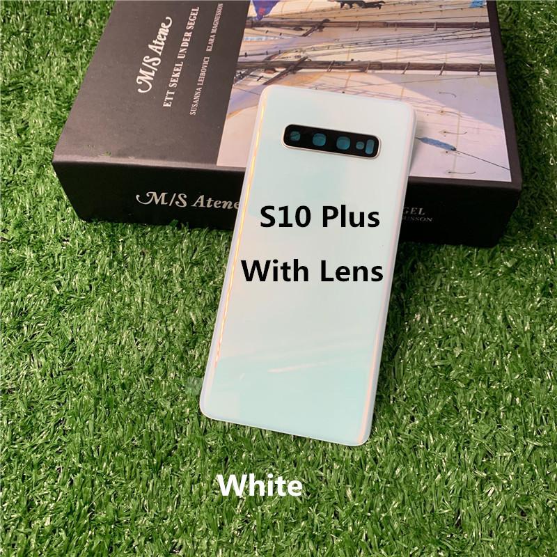 Rear Housing For Samsung Galaxy S10 Plus 6.4" SM-G975 Back Cover Repair Replace Phone Battery Case With Camera Lens