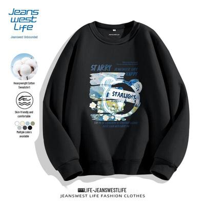 Jeanswest Life Men's Graffiti Bear Print Heavyweight Sweatshirt