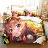 3D Printed The Rising of the Shield Hero Bedding Set Duvet Cover Double Twin Full Queen King Adult Kids Bedclothes Quilt Cover Tool