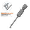 1/5/10pcs Magnetic Slotted Screwdriver Bits SL2 SL3 SL4 SL5 SL6 S2 Flat Head Screwdriver Bit 1/4" Hex Shank Screw Driver Bits