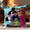Hot T-Tteen Titans Go! Cushion Cover Soft Washable Pillow Case Multi-Scene For Couch Bed Travel Office Use