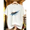European sizes Cat Lovers Swimming Black Cat Crew Neck Short Sleeve T-Shirt, Men'S Loose Streetwear Fashion Style