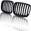 1Pair Car Front Mesh Grille with Base For BMW X5 X6 E70 E71 E72  #51137307599 51137307600