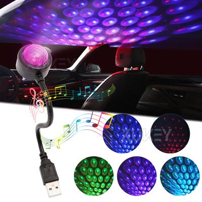 Araba Çatı Işıkları USB Yıldız Dome Projektör Atmosfer Gece Ayarlanabilir İç Araba Dekor Tavan Yatak Odası Parti için Işık