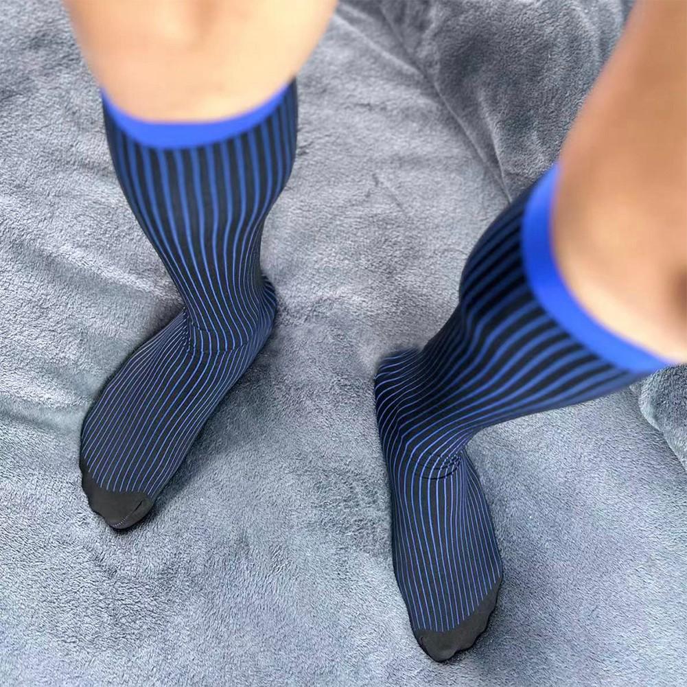 

Носки полосатые 1 пара дышащие деловые носки повседневные синий