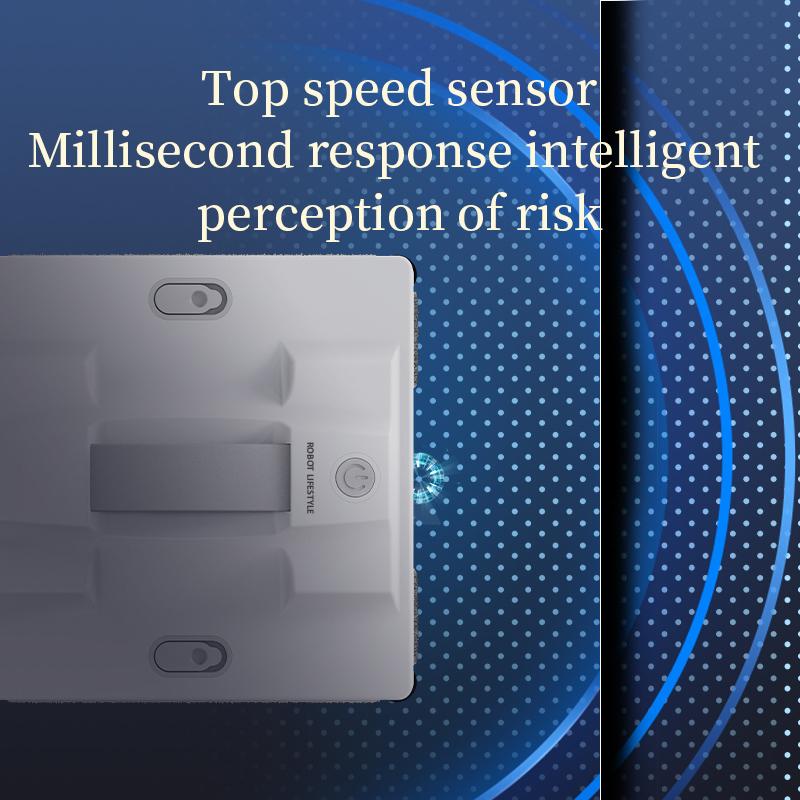 2025 Robotic Window Cleaner Wet Cleaning 5600Pa Strong Suction App Electric Glass Vacuum Wiper Cleaners Smart Remote Control