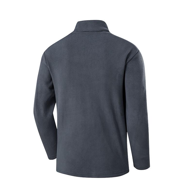 Bluză bărbătească cu fermoar pe sfert, fleece, guler înalt, caldă de iarnă, gât fals, pulover, casual, polo, cămăși de golf, mânecă lungă, guler înalt, hanorace pentru bărbați