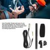 Shotgun Microphone ABS Metal Wired Professional Interview Microphone with XLR Cable Windscreen for Video Camcorder DSLR