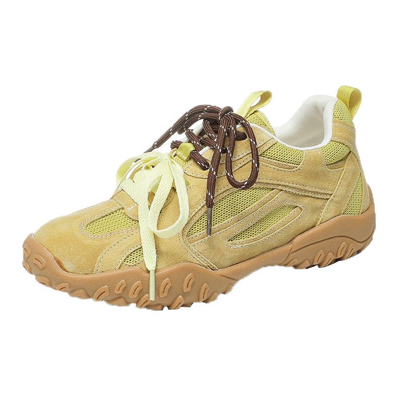 2024 Damen Trendige Mesh Freizeitschuhe - Atmungsaktiv, Dicke Sohle, Retro Deutscher Stil