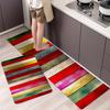 Imitation Wood Grain Stripe Kitchen Mat Entrance Doormat For Living Room Rug Home Bedroom Floor Hallway Balcony Anti-Slip Carpet