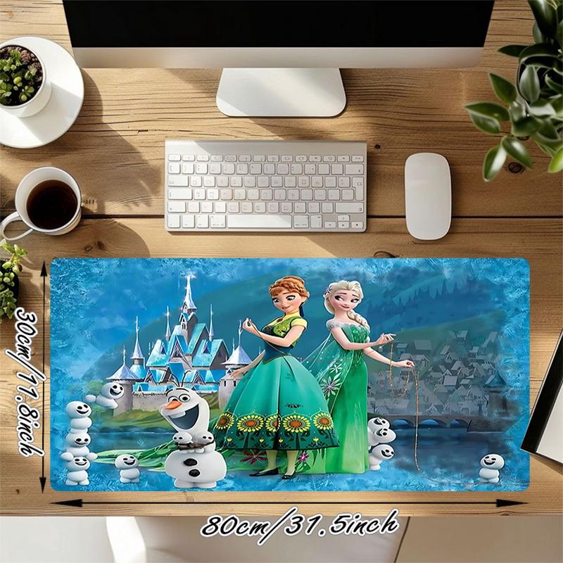1Pc Frozen Fantasy World Gaming Mouse Pad Keyboard Desk Mat Non-slip Rubber Lock Edge Waterproof Computer Mousepad for Office Home Decor Y1446
