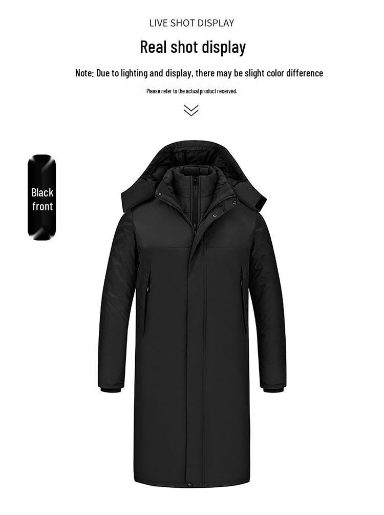 Huolihuomian 3-in-1 Sports Cotton Coat with Removable Liner - Long Style Chinese Team Overcoat