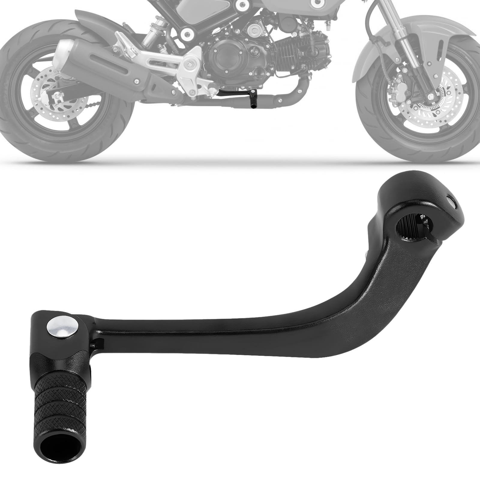 

JFG Мотоциклетная ножная передача Высокая совместимость с GROM MSX125 Мотоциклетная педаль рычага переключения передач, Алюминий, Нескользящая, Складная, Прочность, Долговечность, (черный) чёрный