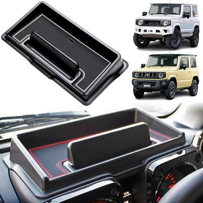 Mellbo Dashboard Tray, Car Storage Box with Non-Slip Rubber Mat for Suzuki Jimny JB64/JB74 (White)