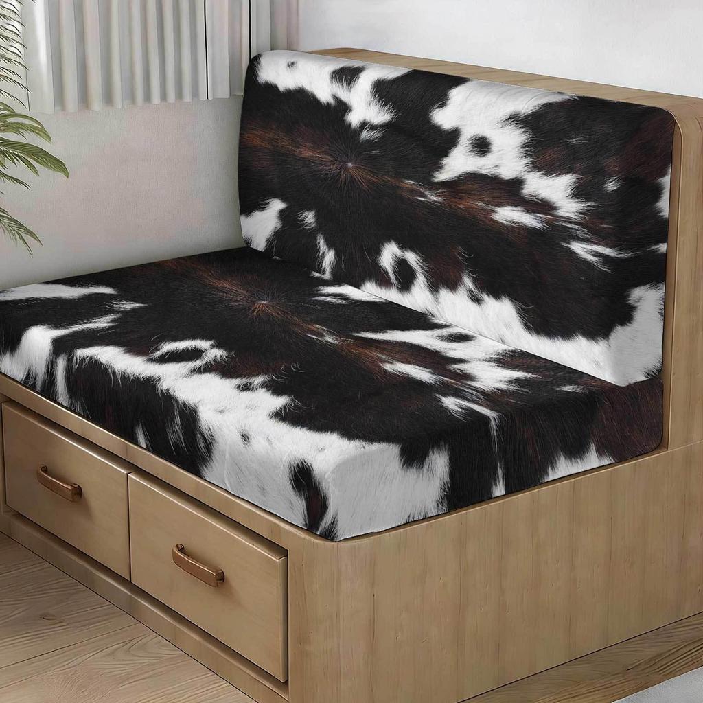 RV Camper Elastic Sofa Cover with Anti-Slip & Anti-Shedding Tie Rope