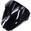WYNMOTO Motorcycle Double Bubble Windshield Windscreen Fit for Honda CBR929RR 2000-2001 CBR900RR 00 01 Black