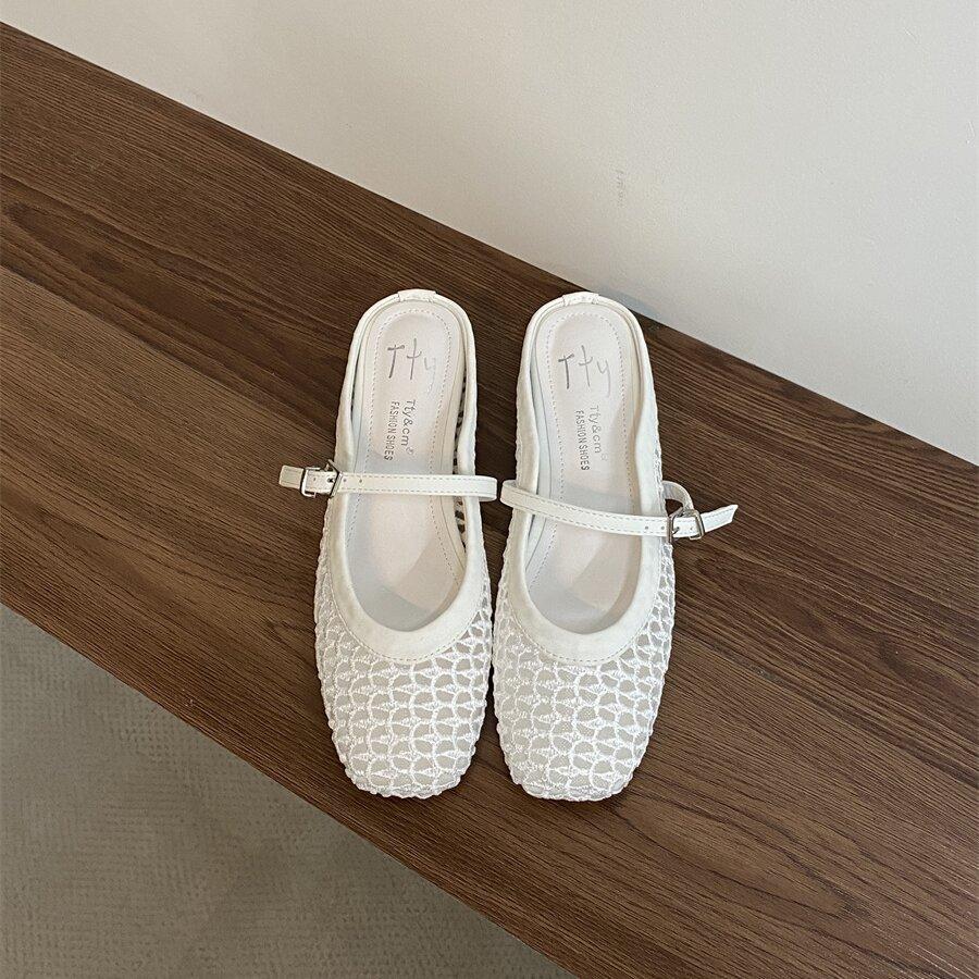 

Fashion Bailamos Elegant Women Square Heels Sandals Shoes Slipper Female Slip On Footwear Fashion Round Toe Pumps Slides Ladies Heels Sh 39 белый