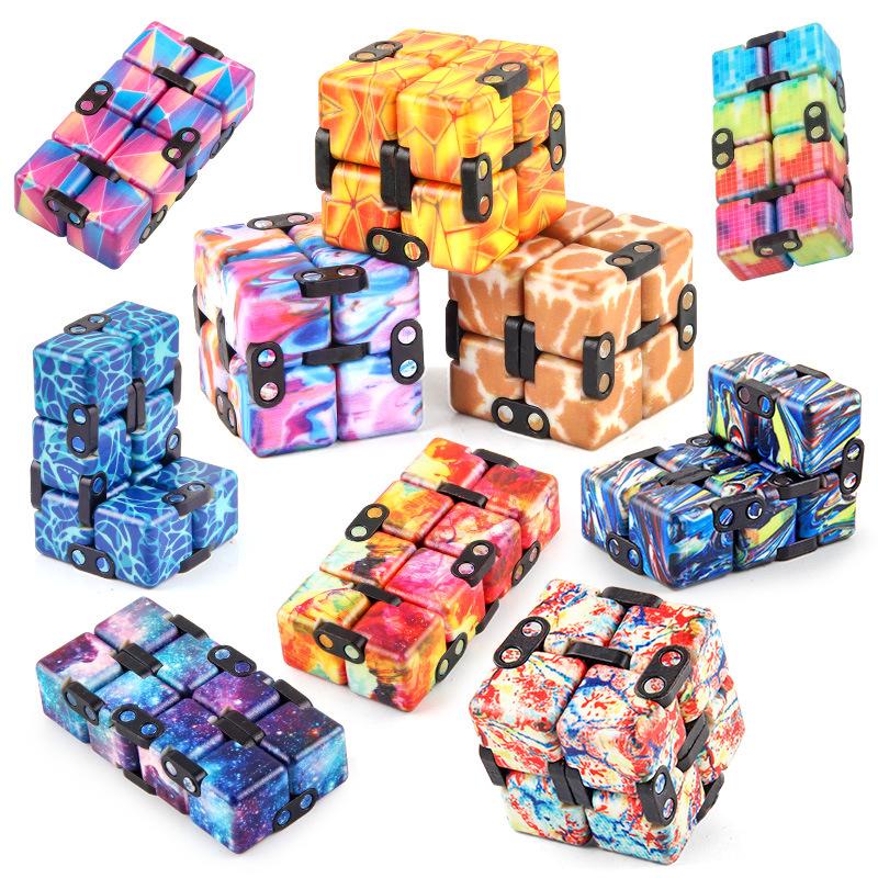 

New Strange Decompression Toy Uv Printing Infinite Rubik S Cube, Decompression Folding Variety Rubik S Cube Fingertips Rubik S Cube Resources